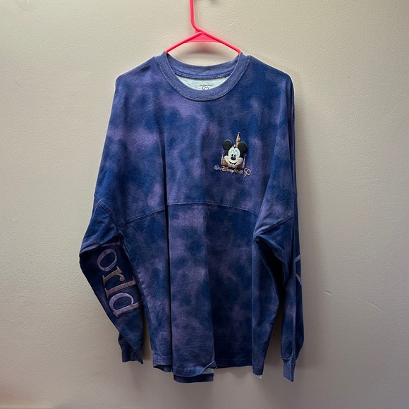 Tops - Blue and Purple Tie-Dye Mickey Mouse Spirit Jersey